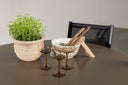 Garten Essgruppe Nordic – 5-teiliges Gartenmöbel-Set mit braunem Tisch aus Aluminium