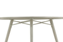Garten Esstisch Arbor - Ø 120cm aus beigem Aluminium