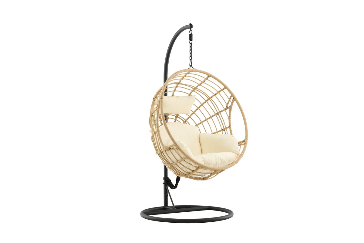 Garten Hängesessel Mercy - aus Rattan/Metall in Natur