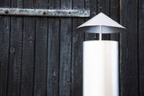 Garten Kamin Arne - aus Stahl mit Schornstein in Silber