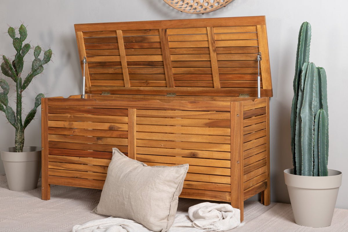 Garten Kissenbox Melissa - Aus Akazie in Natur-Optik