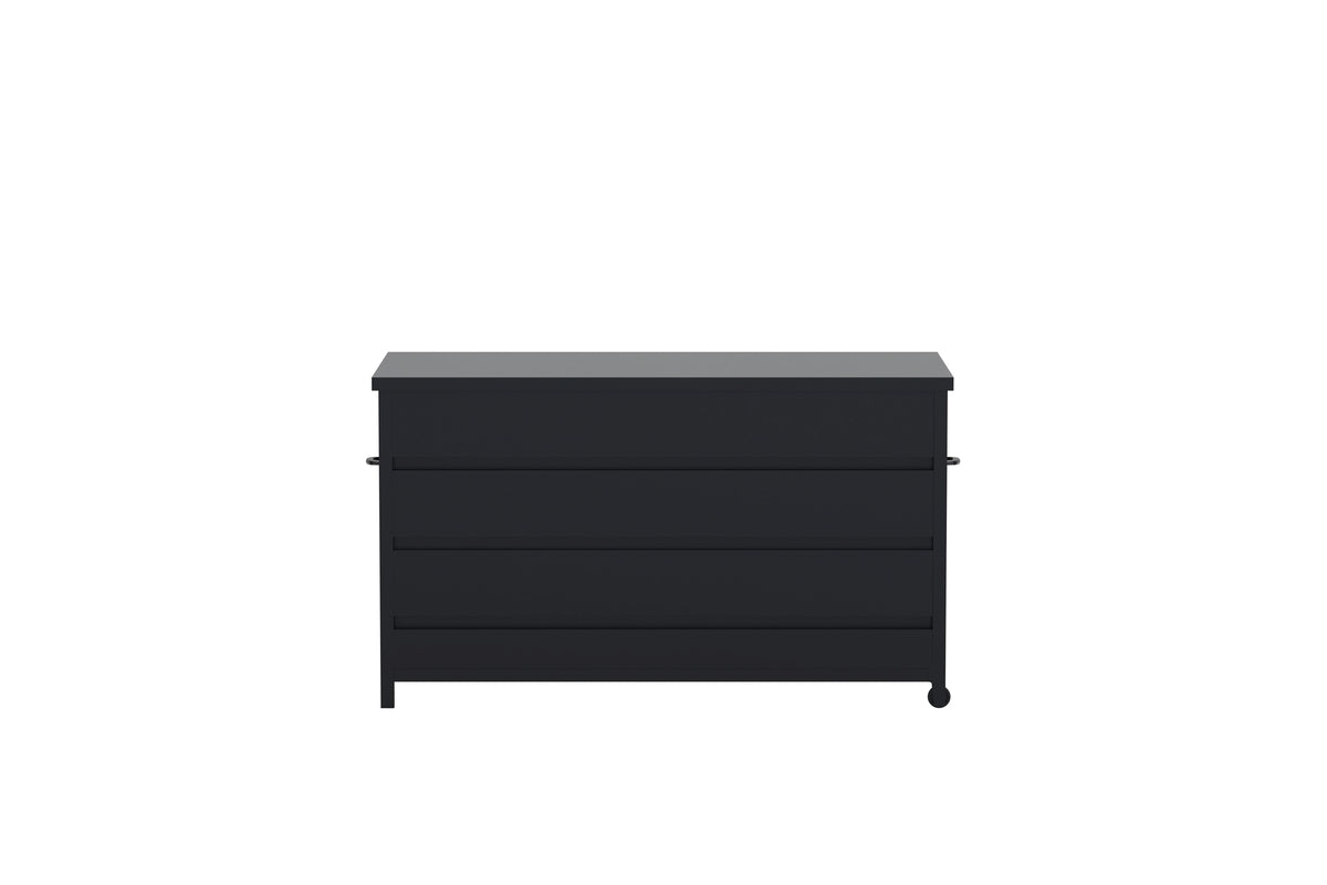Garten Kissenbox Nessa - Aus schwarzem Aluminium