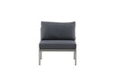 Garten Loungesessel Borelio - Outdoor-Sessel aus Aluminium & Stoff