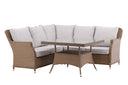 Garten Loungeset Davido – aus Polyrattan mit Ablagetisch