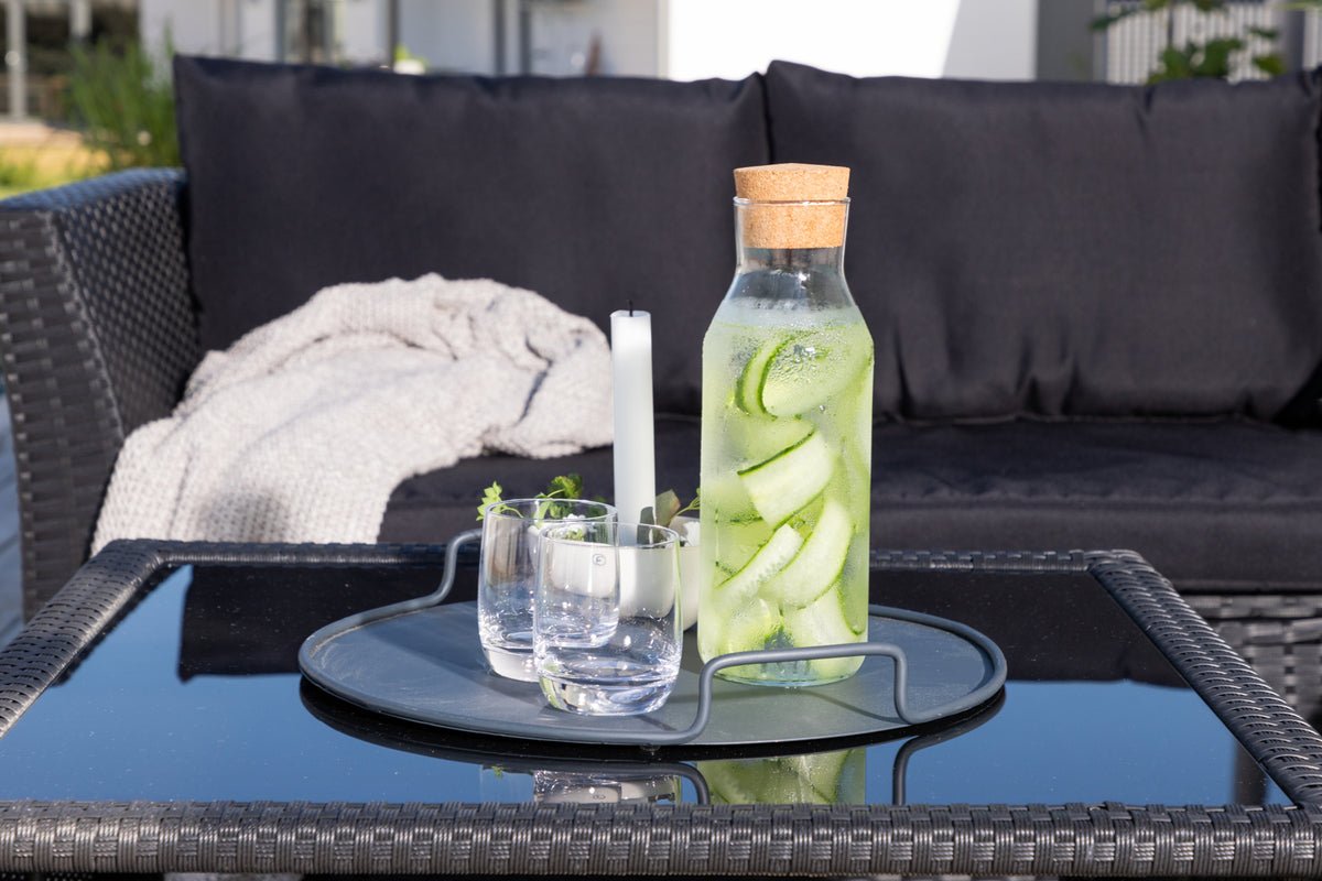 Garten Loungeset Komfi - Wahlweise mit schwarzen oder weißen Kissen