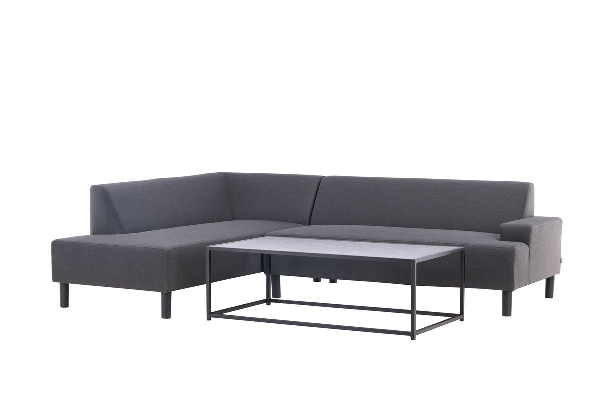 Garten Loungeset Kreta – mit wasserabweisendem Stoff & Tisch, UV-beständig