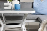 Garten Loungeset Lindsay - Wahlweise in Schwarz/Grau oder Weiß/Grau