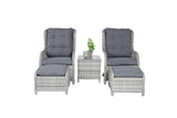 Garten Loungeset Tarell – 3-teiliges Set mit Sesseln & Tisch