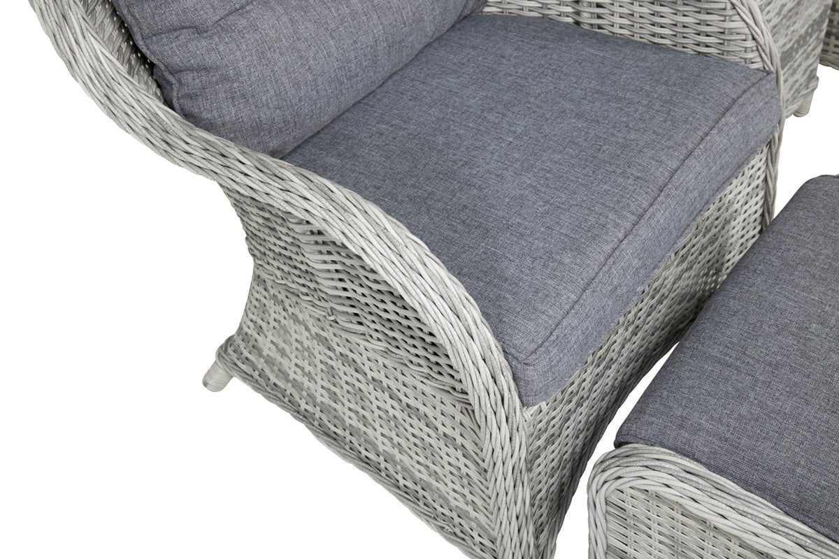 Garten Loungeset Tarell – 3-teiliges Set mit Sesseln & Tisch