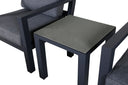 Garten Loungeset Tavira – 5-teiliges Outdoor-Sessel-Set in Schwarz