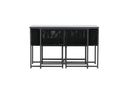 Garten Loungeset Velenzo – 3-teiliges Set mit 2 Stühlen in Schwarz