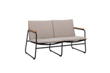 Garten-Sofa Avi – warmes Akazienholz mit geflochtener Optik