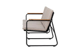 Garten-Sofa Avi – warmes Akazienholz mit geflochtener Optik