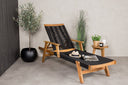 Garten Sonnenliege Ferano - verstellbar aus Akazienholz & Polyesterseil
