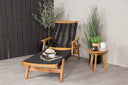 Garten Sonnenliege Ferano - verstellbar aus Akazienholz & Polyesterseil