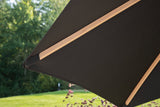 Garten Sonnenschirm Valenza – Ø250 cm in Schwarz oder Weiß