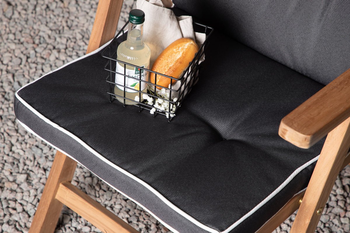 Garten Stuhlkissen Cosy - aus Polyester Grau