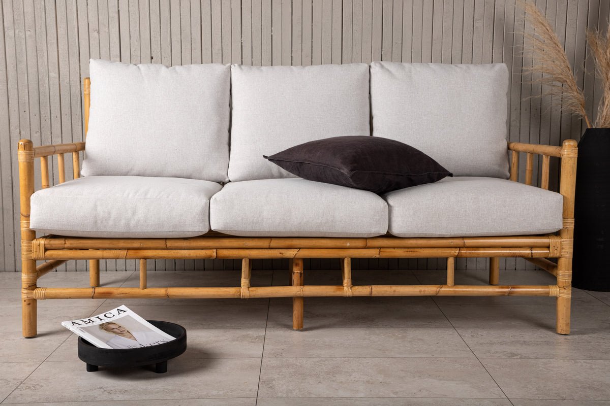 Gartensofa Sofia - Dreisitzer aus Bambus