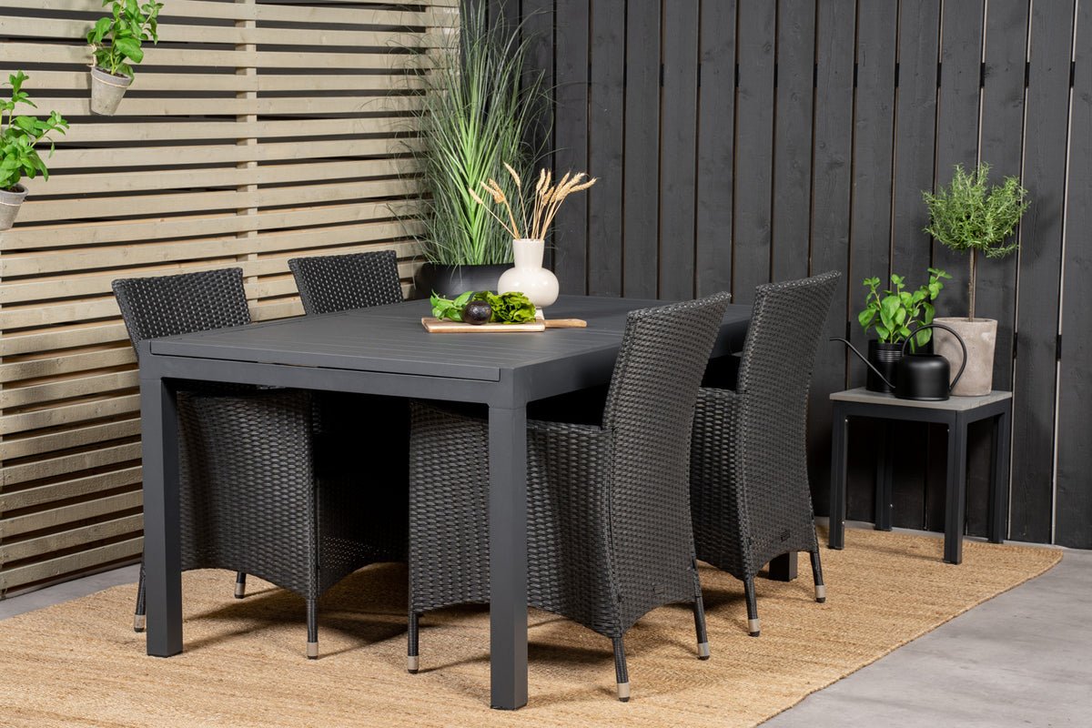 Gartentisch Nohani - ausziehbarer Esstisch gefertigt aus robustem Aluminium