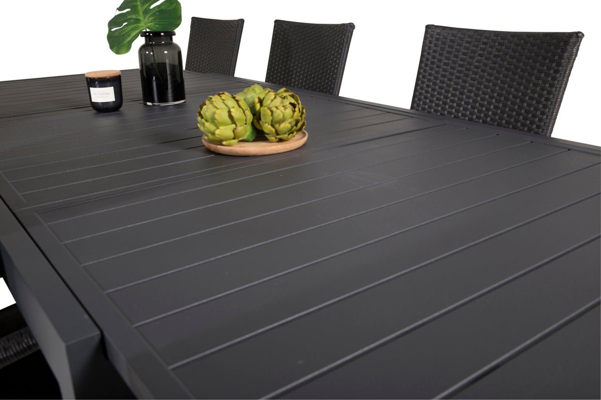 Gartentisch Nohani - ausziehbarer Esstisch gefertigt aus robustem Aluminium