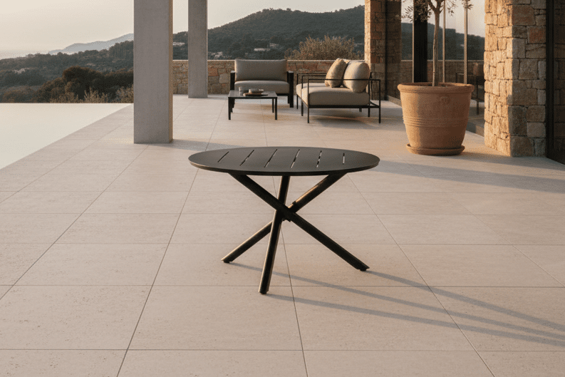 Gartentisch Kamea - rund, stilvoll und zeitlos