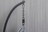 Hängesessel Brittany - aus Rattan/Metall in Schwarz, Grau