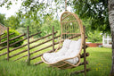 Hängesessel Kaelis - aus Rattan in Beige