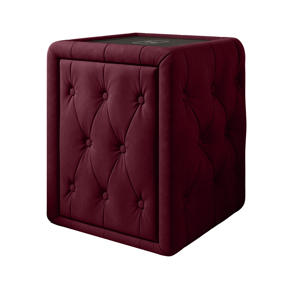 Josy Nachttisch Samt Rot white-background