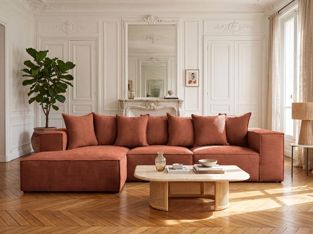 Designer Sofa Largo L in Cord