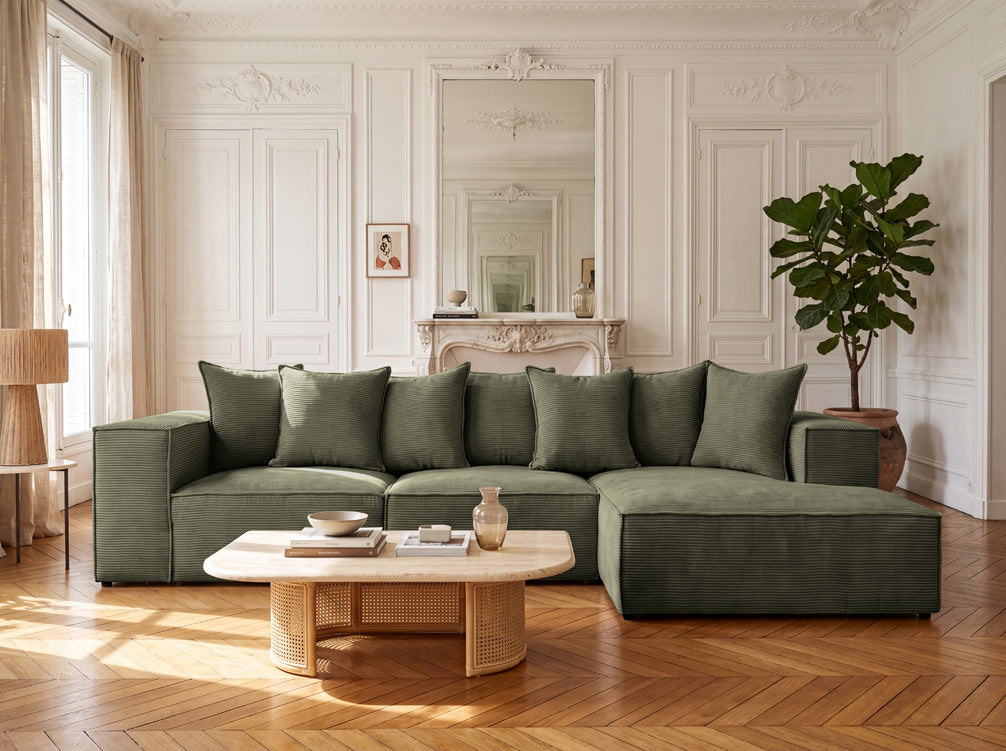 Designer Sofa Largo L in Cord