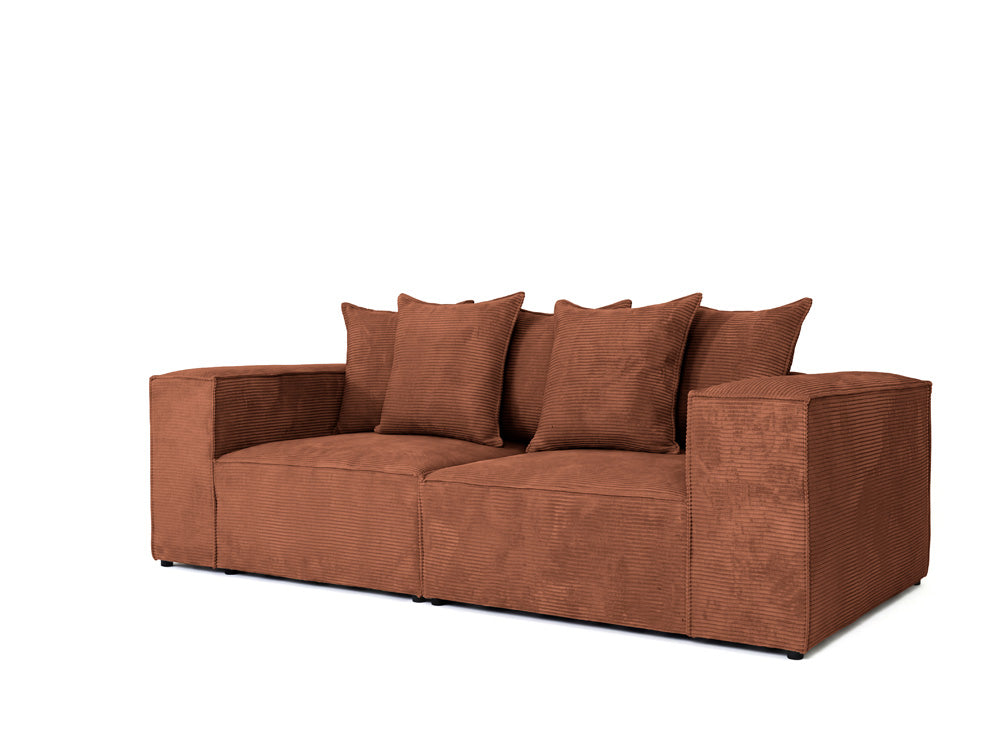 Designer Sofa 3 Sitzer Largo in Cord