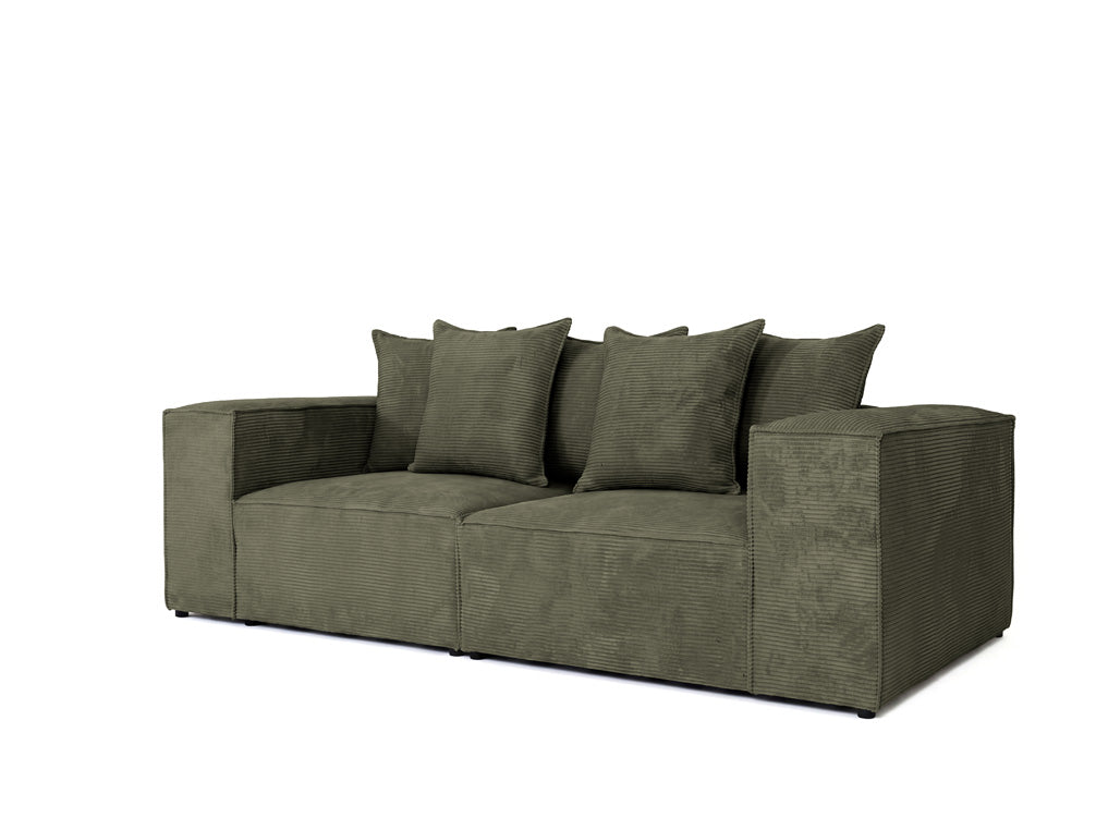 Designer Sofa 3 Sitzer Largo in Cord