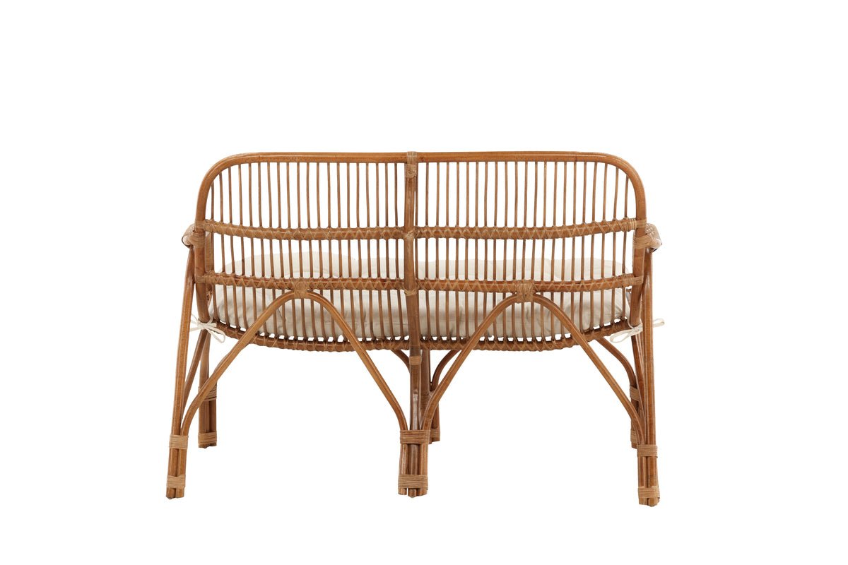 Loungesessel Sevilla – aus Rattan inklusive creme-weißem Kissen