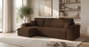 Designer Ecksofa Lunaro Mini mit Schlaf- und Klappfunktion in Cord