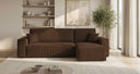 Designer Ecksofa Lunaro Mini mit Schlaf- und Klappfunktion in Cord
