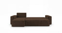 Designer Ecksofa Lunaro Mini mit Schlaf- und Klappfunktion in Cord