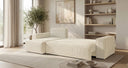 Designer Ecksofa Lunaro Mini mit Schlaf- und Klappfunktion in Cord