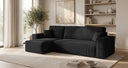 Designer Ecksofa Lunaro Mini mit Schlaf- und Klappfunktion in Cord
