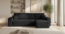 Designer Ecksofa Lunaro Mini mit Schlaf- und Klappfunktion in Cord