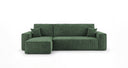 Designer Ecksofa Lunaro Mini mit Schlaf- und Klappfunktion in Cord