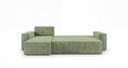 Designer Ecksofa Lunaro Mini mit Schlaf- und Klappfunktion in Cord