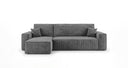 Designer Ecksofa Lunaro Mini mit Schlaf- und Klappfunktion in Cord