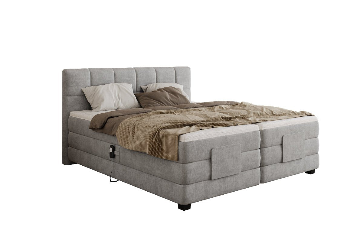 Boxspringbett Monaco - elektrisch verstellbar in Samt