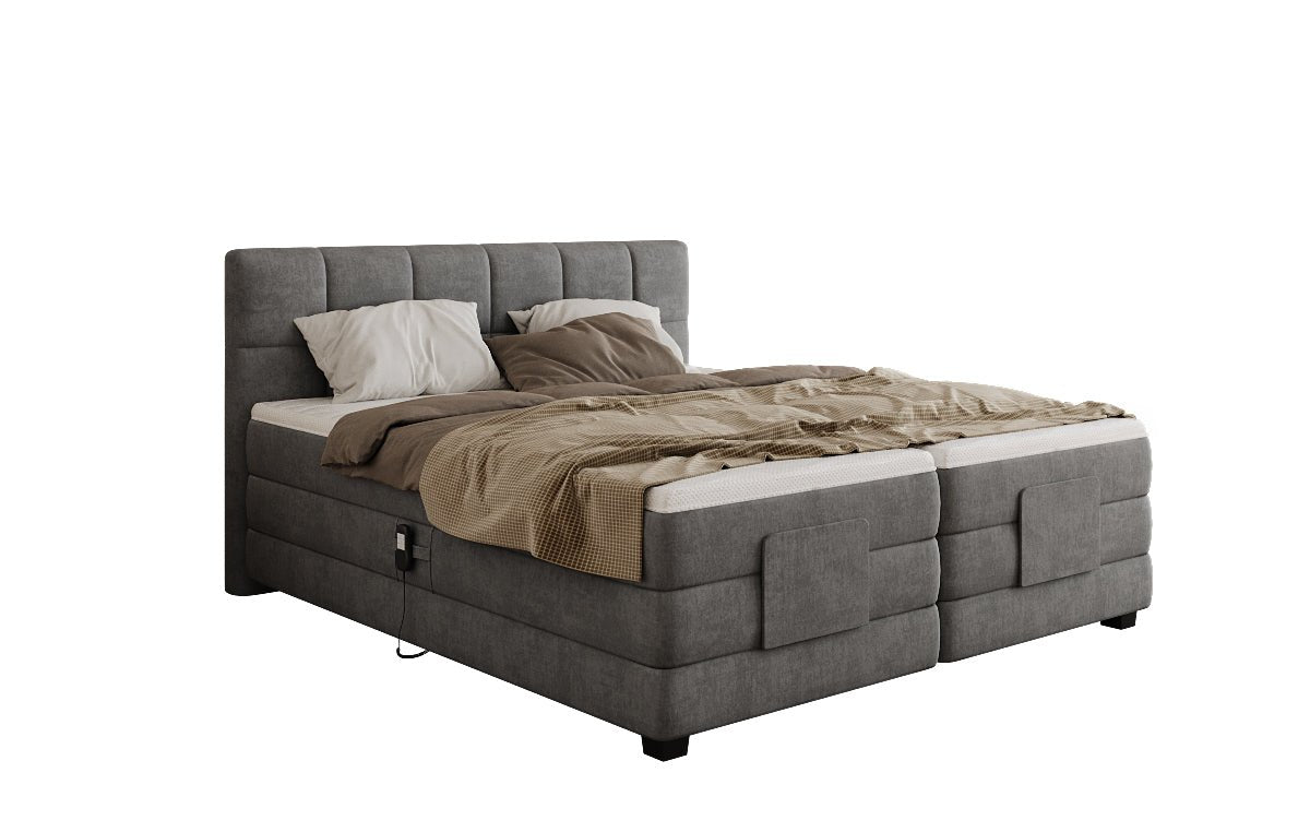 Boxspringbett Monaco - elektrisch verstellbar in Samt