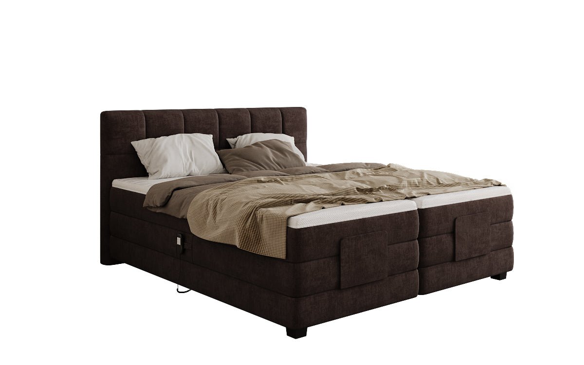 Boxspringbett Monaco - elektrisch verstellbar in Samt