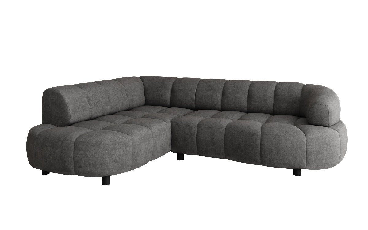 Designer Sofa Olivia Mini in Samt mit elektrischer Sitzerweiterung
