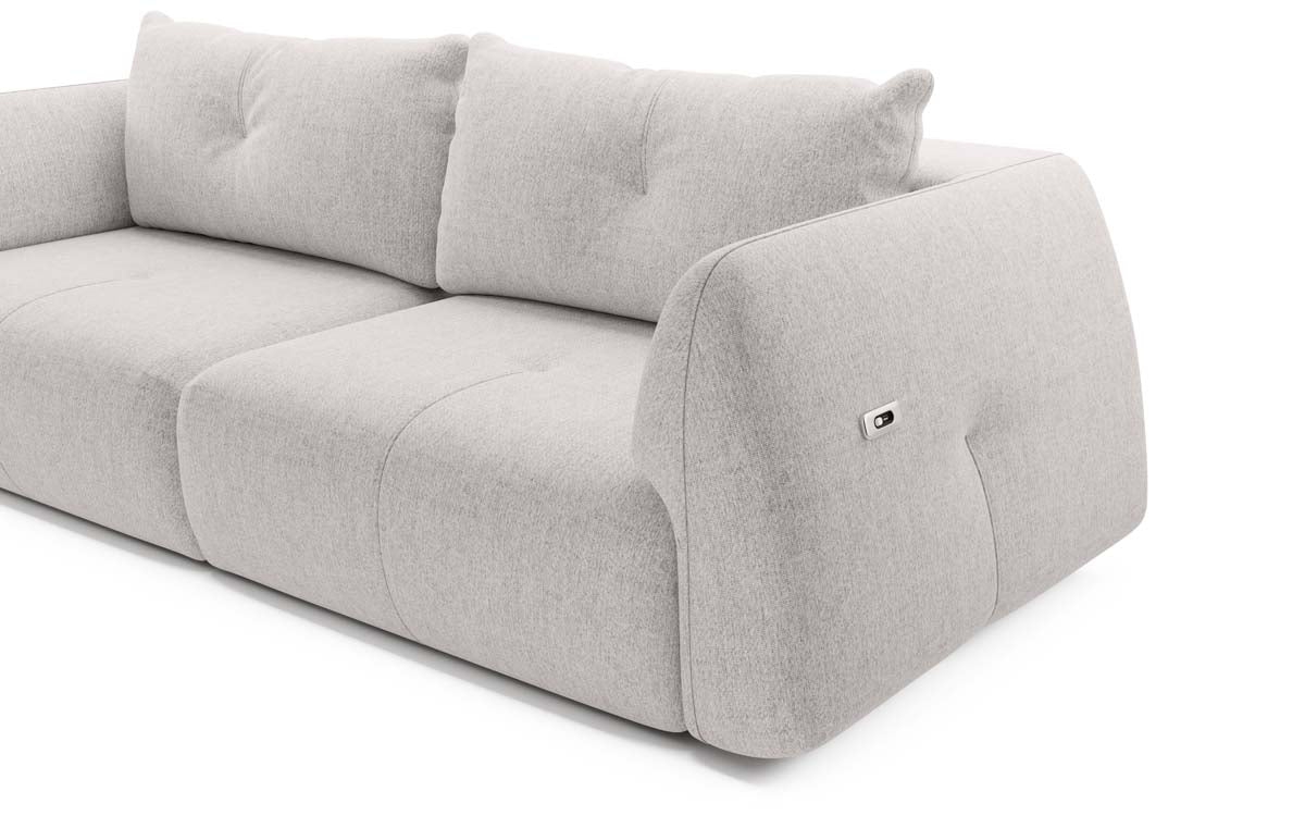 Designer Sofa Camira mit elektrischer Schlaffunktion