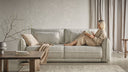 Designer Sofa Mojave mit Schlaffunktion und Bettkasten