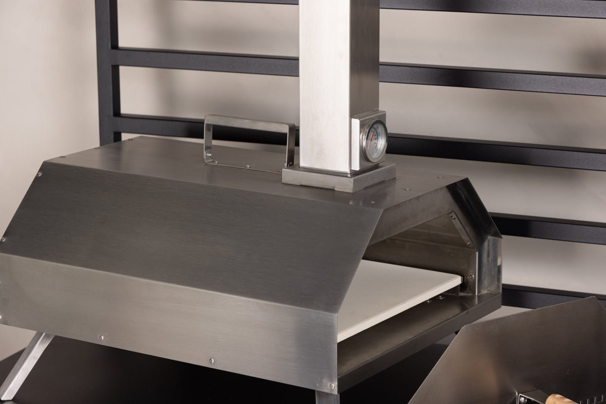 Pizzaofen Bologna - aus Stahl in Silber