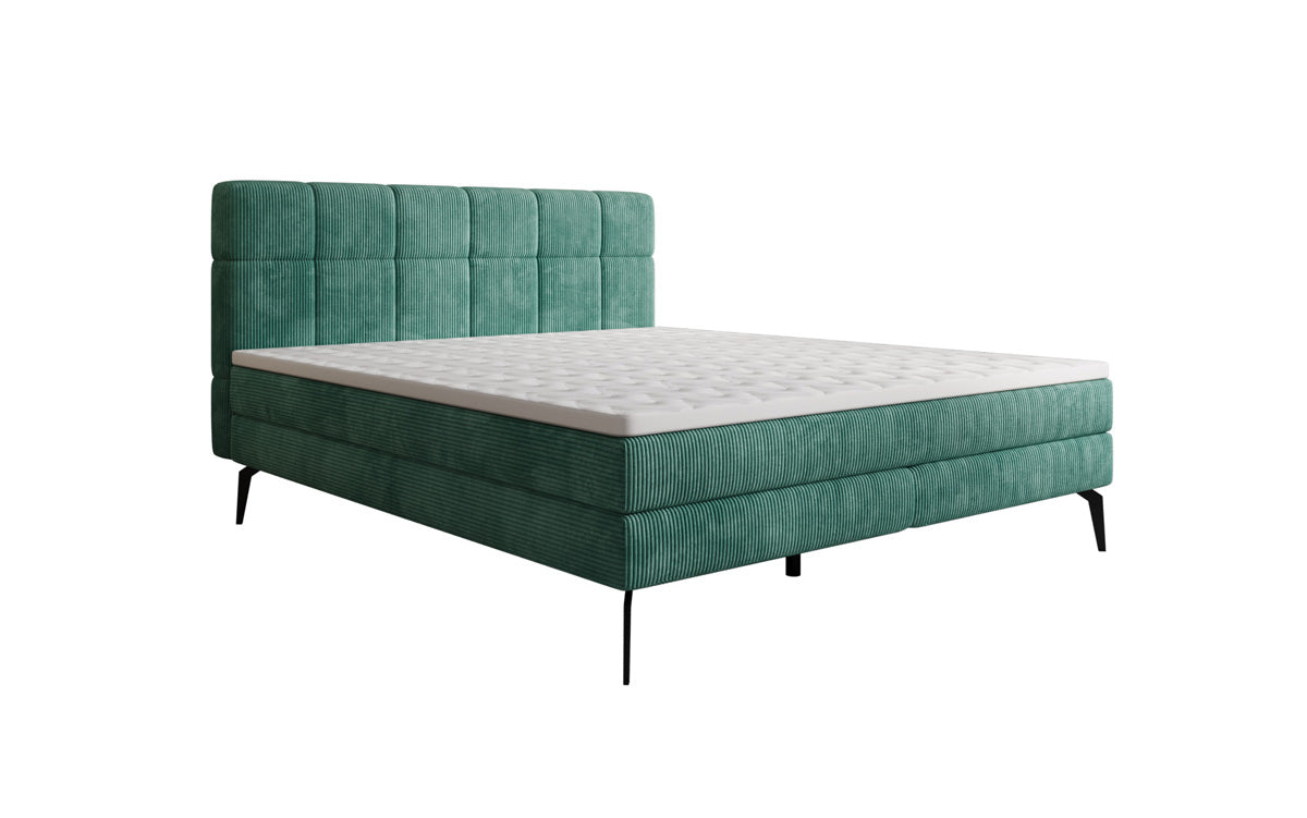Boxspringbett Vera in Cord mit hohen Füßen
